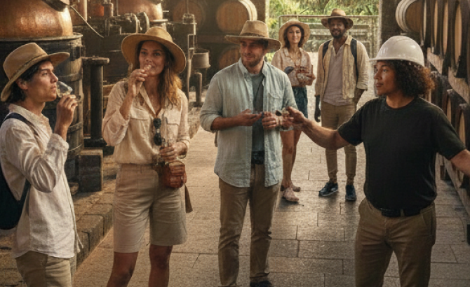 Visite de la 
distillerie